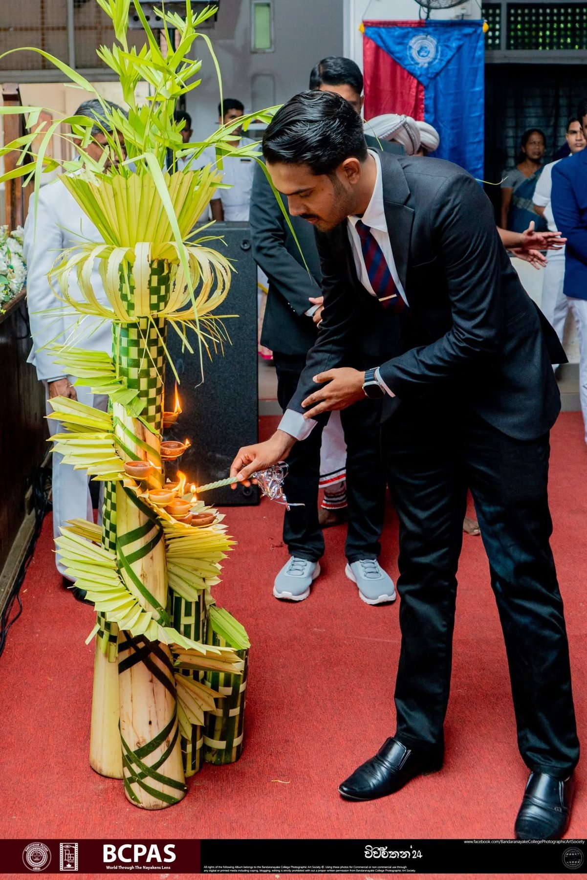 Lamp lighting by a guest — Vivarthana 2024
